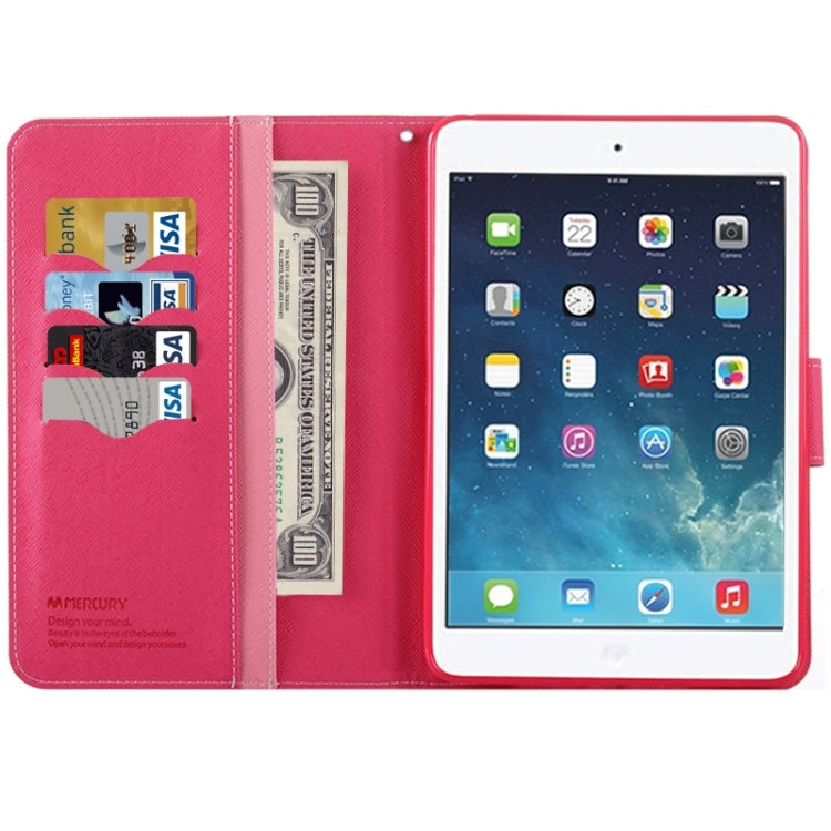 GOOSPERY Cross Texture Horizontal Flip Leather Case with Holder & Card Slots & Wallet for iPad mini 4