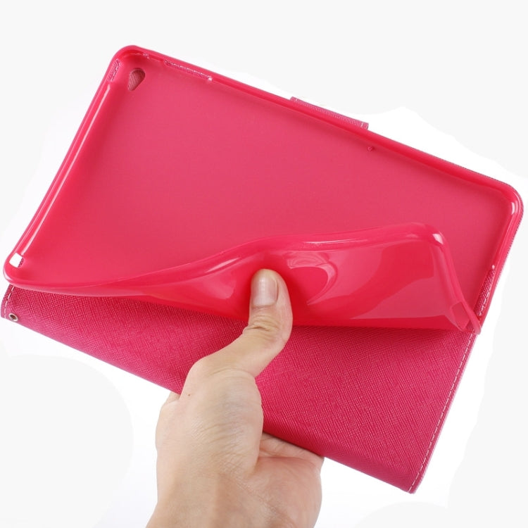GOOSPERY Cross Texture Horizontal Flip Leather Case with Holder & Card Slots & Wallet for iPad mini 4