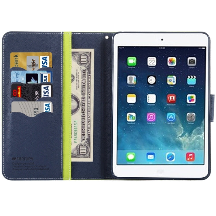 GOOSPERY Cross Texture Horizontal Flip Leather Case with Holder & Card Slots & Wallet for iPad mini 4