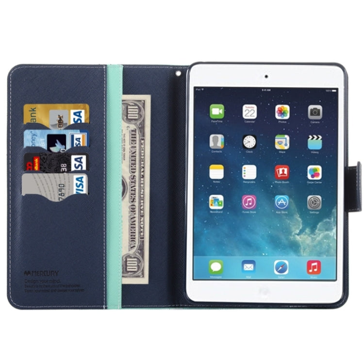 GOOSPERY Cross Texture Horizontal Flip Leather Case with Holder & Card Slots & Wallet for iPad mini 4