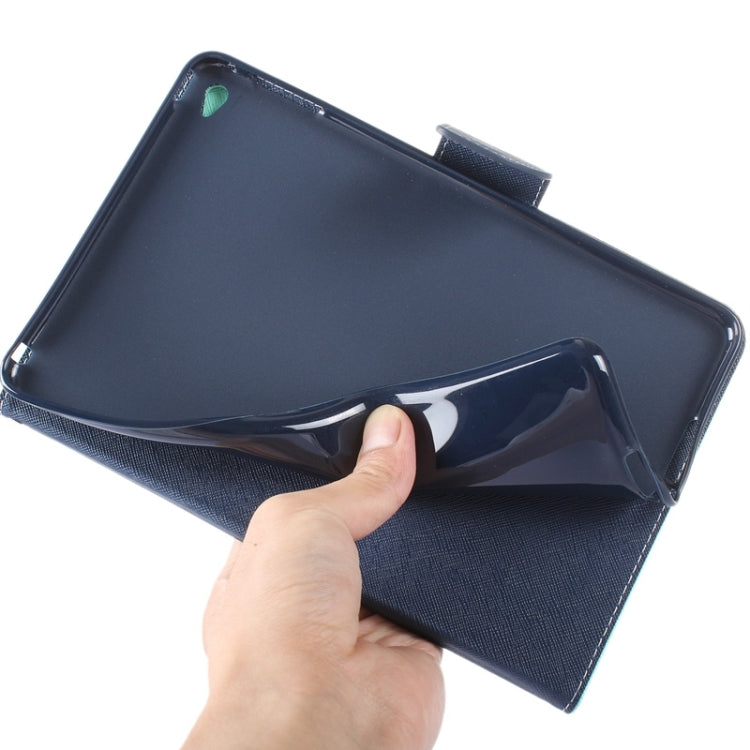 GOOSPERY Cross Texture Horizontal Flip Leather Case with Holder & Card Slots & Wallet for iPad mini 4