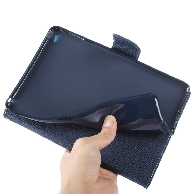 GOOSPERY Cross Texture Horizontal Flip Leather Case with Holder & Card Slots & Wallet for iPad mini 4