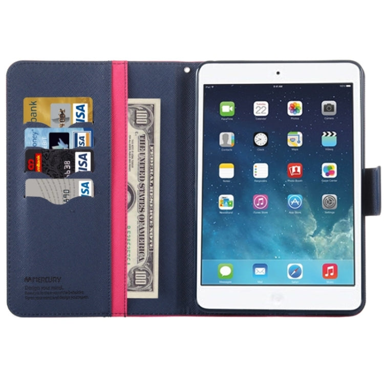 GOOSPERY Cross Texture Horizontal Flip Leather Case with Holder & Card Slots & Wallet for iPad mini 4