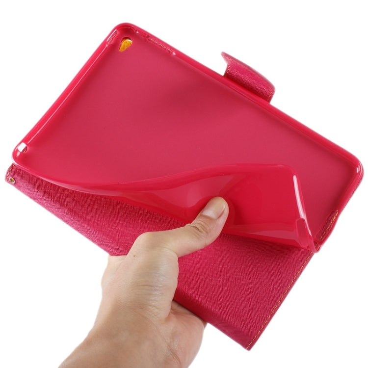 GOOSPERY Cross Texture Horizontal Flip Leather Case with Holder & Card Slots & Wallet for iPad mini 4