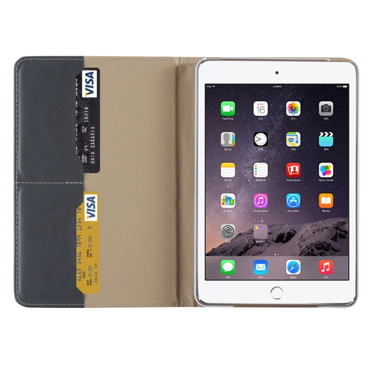 Sunflower Pattern PC + PU Leather Case with Holder & Card Slots for iPad Mini 4