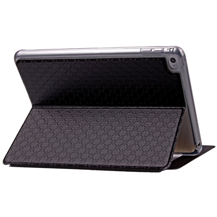 Argyles Texture Horizontal Flip Solid Color Leather Case with Holder & Card Slot & Caller ID Display for iPad Mini 4