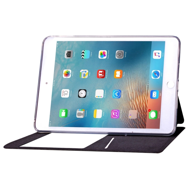Argyles Texture Horizontal Flip Solid Color Leather Case with Holder & Card Slot & Caller ID Display for iPad Mini 4