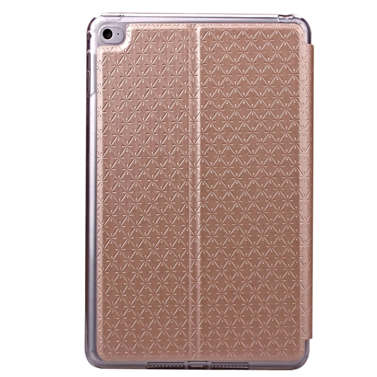 Argyles Texture Horizontal Flip Solid Color Leather Case with Holder & Card Slot & Caller ID Display for iPad Mini 4