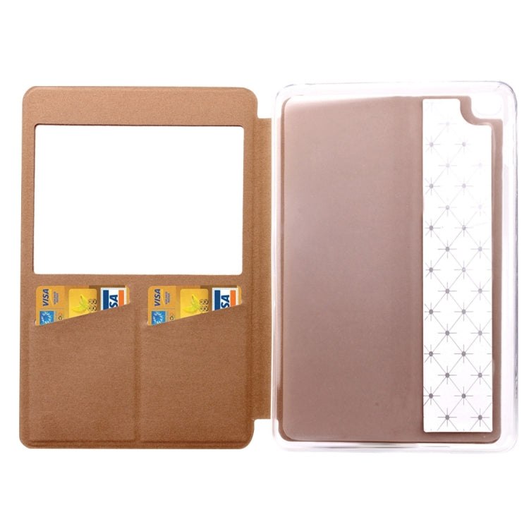 Argyles Texture Horizontal Flip Solid Color Leather Case with Holder & Card Slot & Caller ID Display for iPad Mini 4