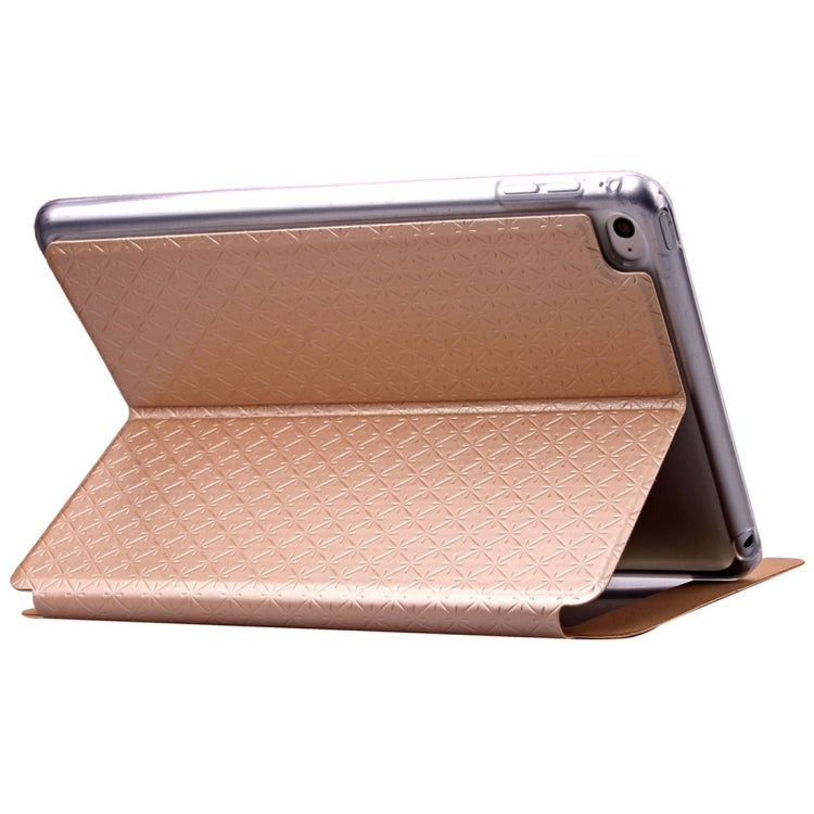 Argyles Texture Horizontal Flip Solid Color Leather Case with Holder & Card Slot & Caller ID Display for iPad Mini 4