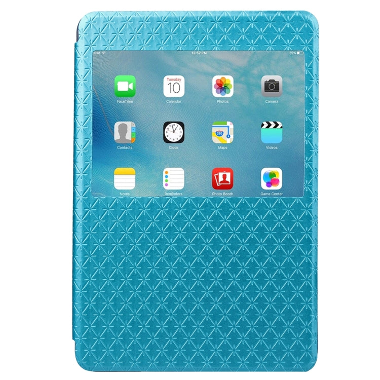 Argyles Texture Horizontal Flip Solid Color Leather Case with Holder & Card Slot & Caller ID Display for iPad Mini 4
