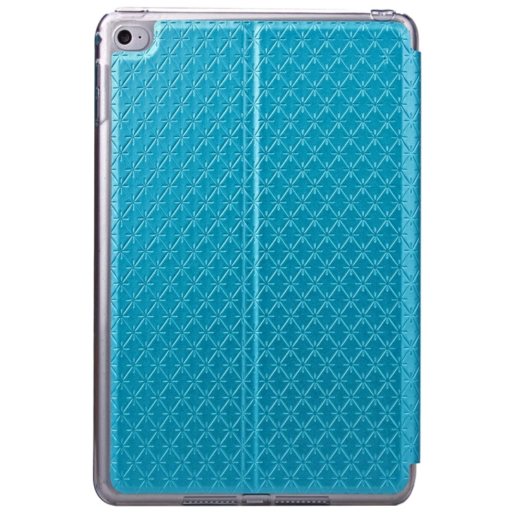 Argyles Texture Horizontal Flip Solid Color Leather Case with Holder & Card Slot & Caller ID Display for iPad Mini 4