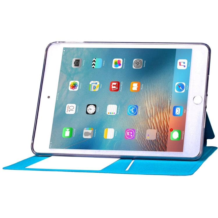 Argyles Texture Horizontal Flip Solid Color Leather Case with Holder & Card Slot & Caller ID Display for iPad Mini 4