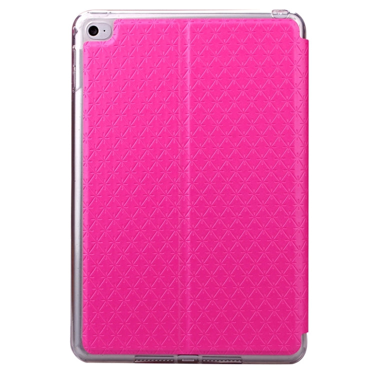 Argyles Texture Horizontal Flip Solid Color Leather Case with Holder & Card Slot & Caller ID Display for iPad Mini 4