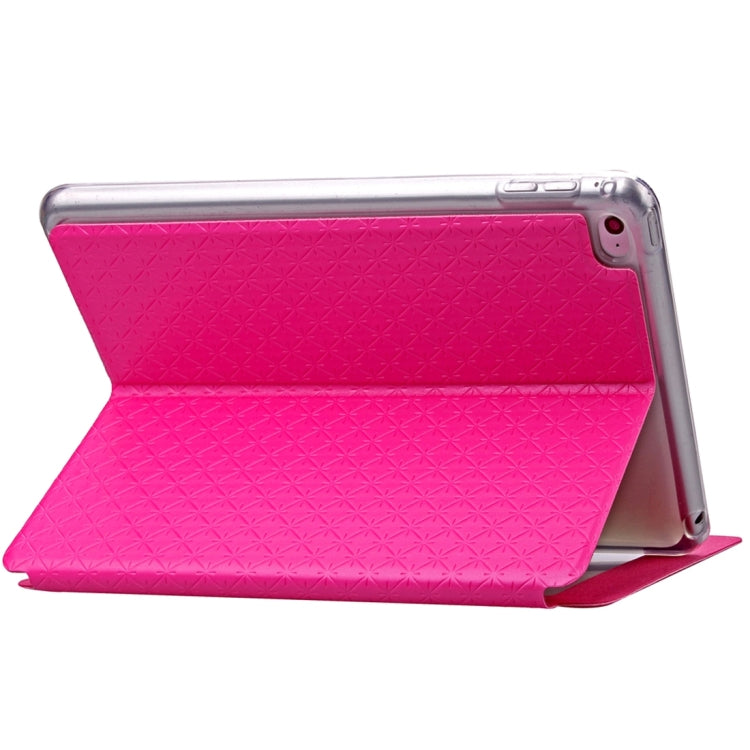 Argyles Texture Horizontal Flip Solid Color Leather Case with Holder & Card Slot & Caller ID Display for iPad Mini 4