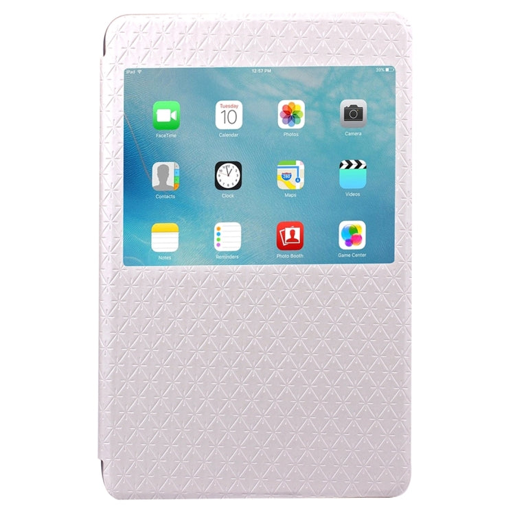 Argyles Texture Horizontal Flip Solid Color Leather Case with Holder & Card Slot & Caller ID Display for iPad Mini 4