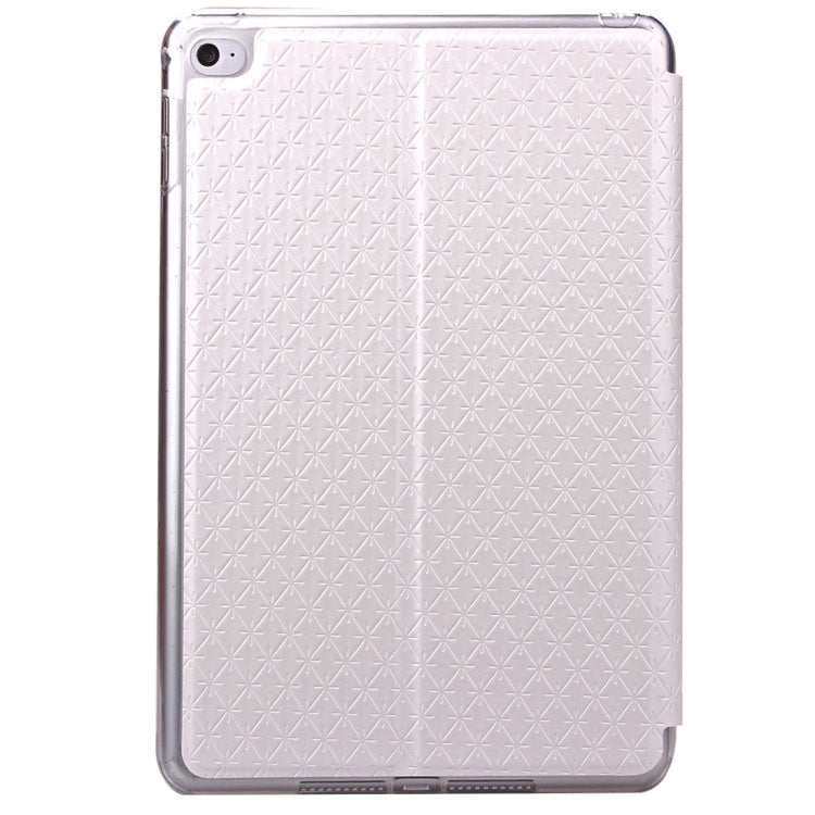 Argyles Texture Horizontal Flip Solid Color Leather Case with Holder & Card Slot & Caller ID Display for iPad Mini 4