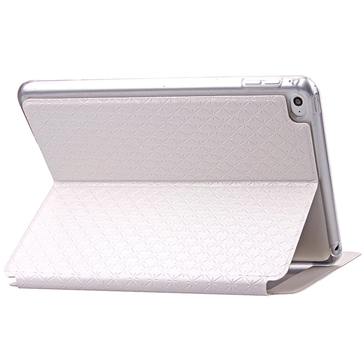 Argyles Texture Horizontal Flip Solid Color Leather Case with Holder & Card Slot & Caller ID Display for iPad Mini 4