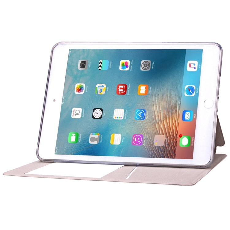 Argyles Texture Horizontal Flip Solid Color Leather Case with Holder & Card Slot & Caller ID Display for iPad Mini 4