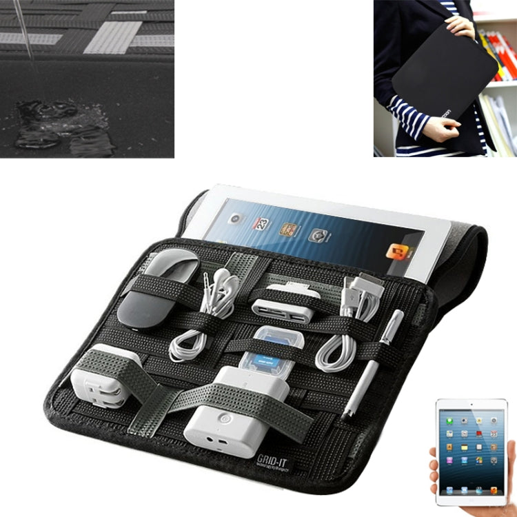 Creative Protective Waterproof Neoprene Inner Handheld Bag Sleeve for iPad mini 1 / 2 / 3 (Black)