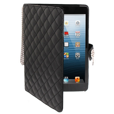 Diamond Style Leather Case with Holder & Credit Card Slots for iPad mini 1 / 2 / 3