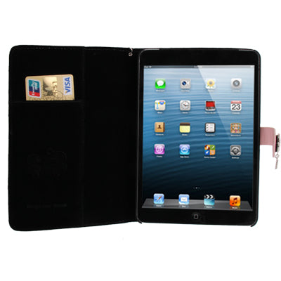 Diamond Style Leather Case with Holder & Credit Card Slots for iPad mini 1 / 2 / 3
