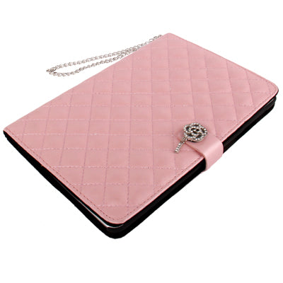 Diamond Style Leather Case with Holder & Credit Card Slots for iPad mini 1 / 2 / 3