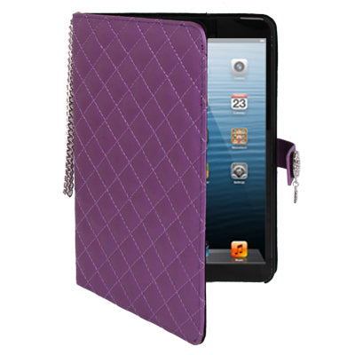 Diamond Style Leather Case with Holder & Credit Card Slots for iPad mini 1 / 2 / 3