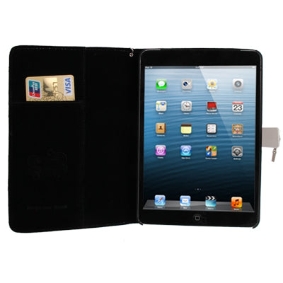 Diamond Style Leather Case with Holder & Credit Card Slots for iPad mini 1 / 2 / 3