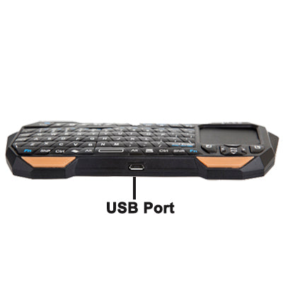 Mini Bluetooth Keyboard with Built in Touchpad for iPad mini 1 / 2 / 3 , Working Distance: 10m , Designed for iOS / Android / Windows Operating System Tablet PC (The iOS Systems do not Support the iPad / iPhone touch, but Macbook and iMac Support.)(Black)