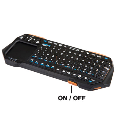 Mini Bluetooth Keyboard with Built in Touchpad for iPad mini 1 / 2 / 3 , Working Distance: 10m , Designed for iOS / Android / Windows Operating System Tablet PC (The iOS Systems do not Support the iPad / iPhone touch, but Macbook and iMac Support.)(Black)