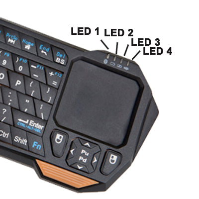 Mini Bluetooth Keyboard with Built in Touchpad for iPad mini 1 / 2 / 3 , Working Distance: 10m , Designed for iOS / Android / Windows Operating System Tablet PC (The iOS Systems do not Support the iPad / iPhone touch, but Macbook and iMac Support.)(Black)