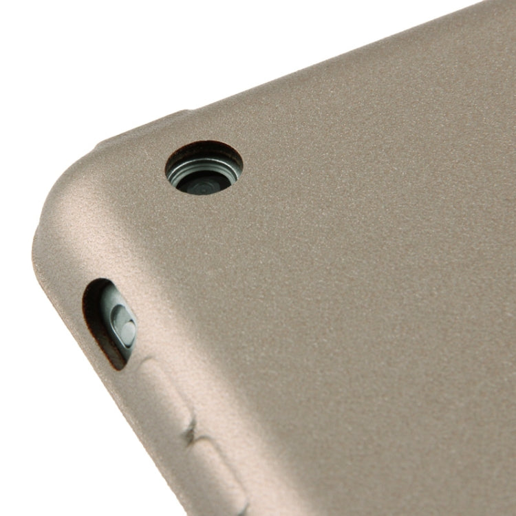 3-folding Naturally Treated Leather Smart Case with Sleep / Wake-up Function & Holder for iPad mini / mini 2 Retina