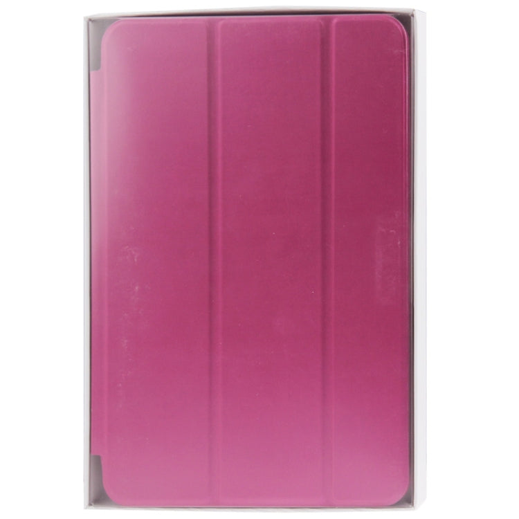 3-folding Naturally Treated Leather Smart Case with Sleep / Wake-up Function & Holder for iPad mini / mini 2 Retina
