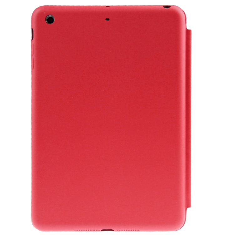 3-folding Naturally Treated Leather Smart Case with Sleep / Wake-up Function & Holder for iPad mini / mini 2 Retina