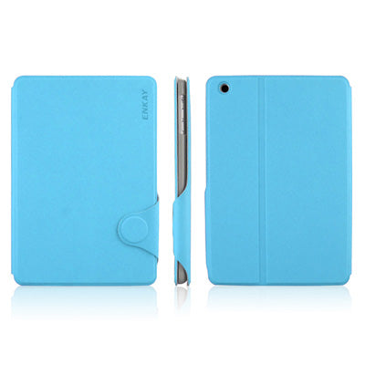 ENKAY ENK-3315 Microgroove Texture Protective PU Leather Case with Sleep / Wake-up Function & Holder for iPad mini 1 / 2 / 3