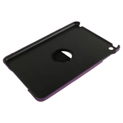 360 Degree Rotatable Cross Texture Plastic Case with Holder & Elastic Hand Strap for iPad mini 1 / 2 / 3