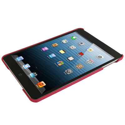 360 Degree Rotatable Cross Texture Plastic Case with Holder & Elastic Hand Strap for iPad mini 1 / 2 / 3