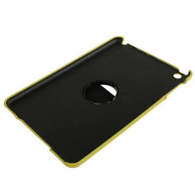 360 Degree Rotatable Cross Texture Plastic Case with Holder & Elastic Hand Strap for iPad mini 1 / 2 / 3