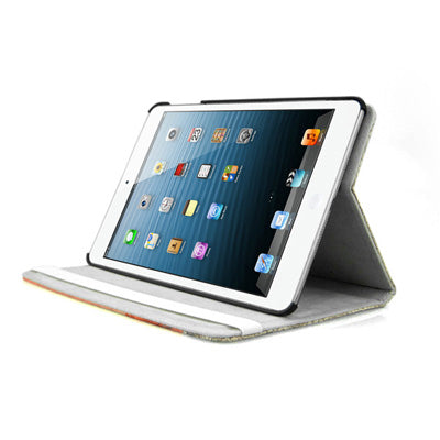 ENKAY ENK-3329 Rainy Girl Pattern Protective PU Leather Case with Sleep / Wake-up Function & Holder for iPad mini 1 / 2 / 3