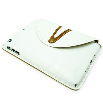 360 Degree Rotation Retro Brass Buckle Cowhide Leather case with Holder for iPad mini 1 / 2 / 3