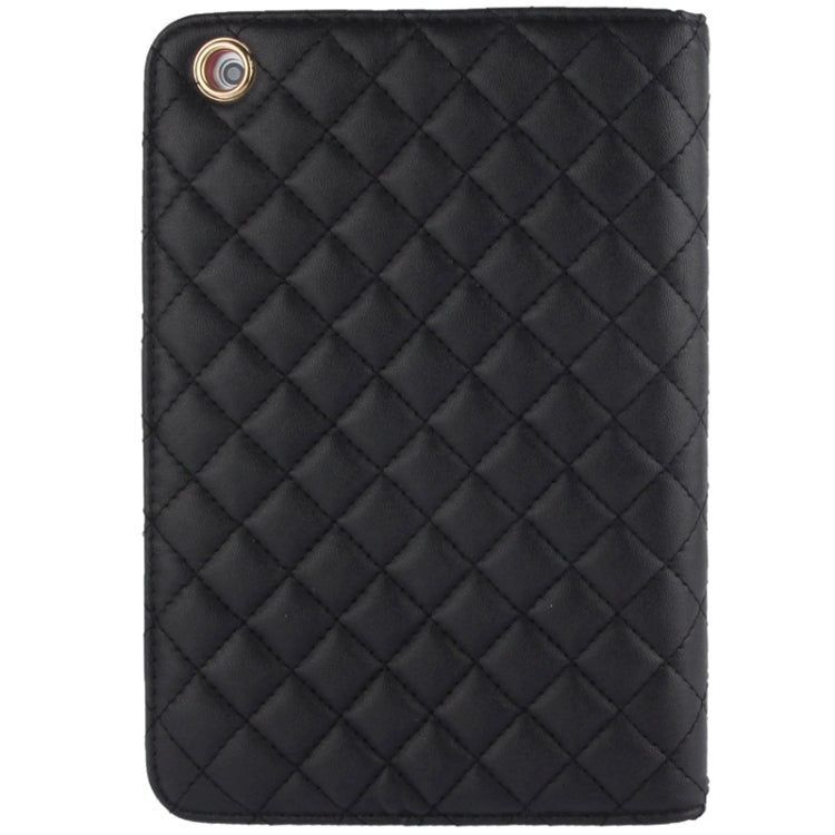 Grid Texture Leather Case with Sleep / Wake-up Function & 3-angle Viewing Holder for iPad mini 1 / 2 / 3