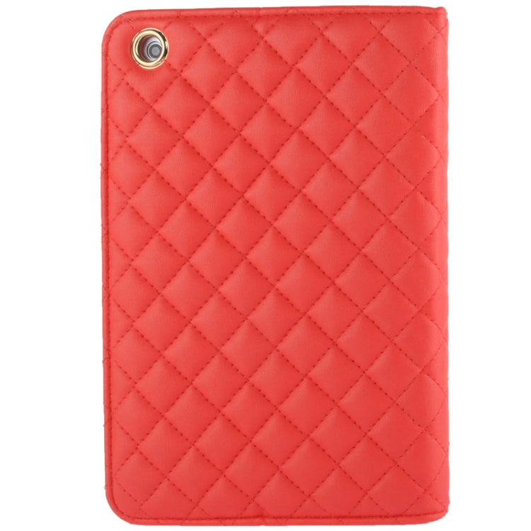 Grid Texture Leather Case with Sleep / Wake-up Function & 3-angle Viewing Holder for iPad mini 1 / 2 / 3
