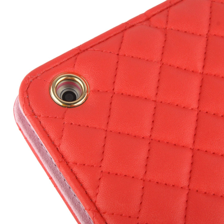 Grid Texture Leather Case with Sleep / Wake-up Function & 3-angle Viewing Holder for iPad mini 1 / 2 / 3