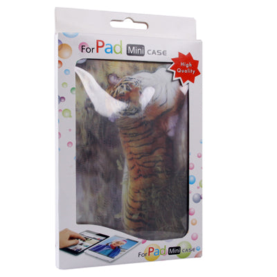 3D Style Tiger Pattern Plastic Protect Case for iPad mini 1 / 2 / 3