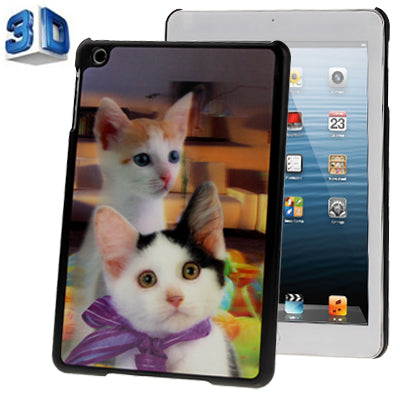 3D Style Pet Series Cat Pattern Plastic Protect Case for iPad mini 1 / 2 / 3