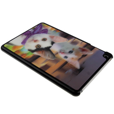 3D Style Pet Series Cat Pattern Plastic Protect Case for iPad mini 1 / 2 / 3