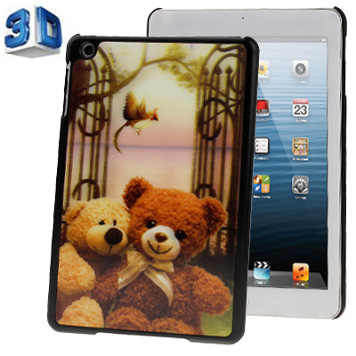 3D Style Bear Doll Pattern Plastic Protect Case for iPad mini 1 / 2 / 3