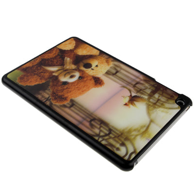 3D Style Bear Doll Pattern Plastic Protect Case for iPad mini 1 / 2 / 3