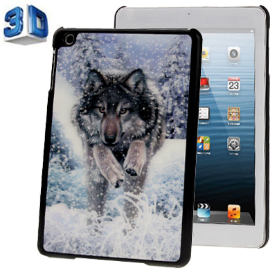 3D Style Snowwolf Pattern Plastic Protect Case for iPad mini 1 / 2 / 3